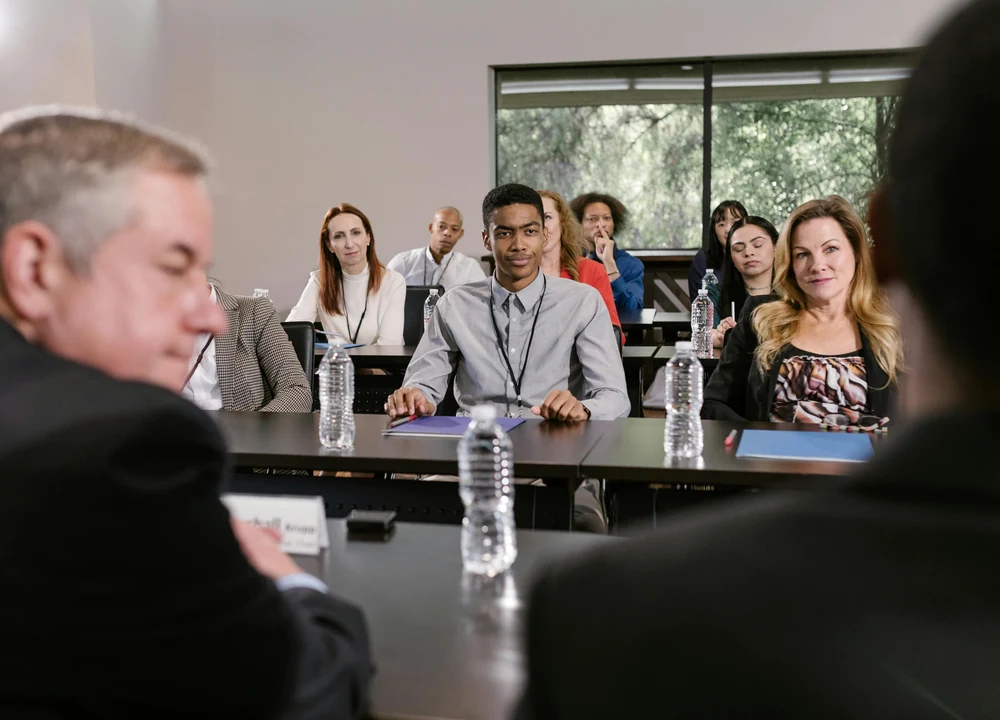 Business consultation about event space